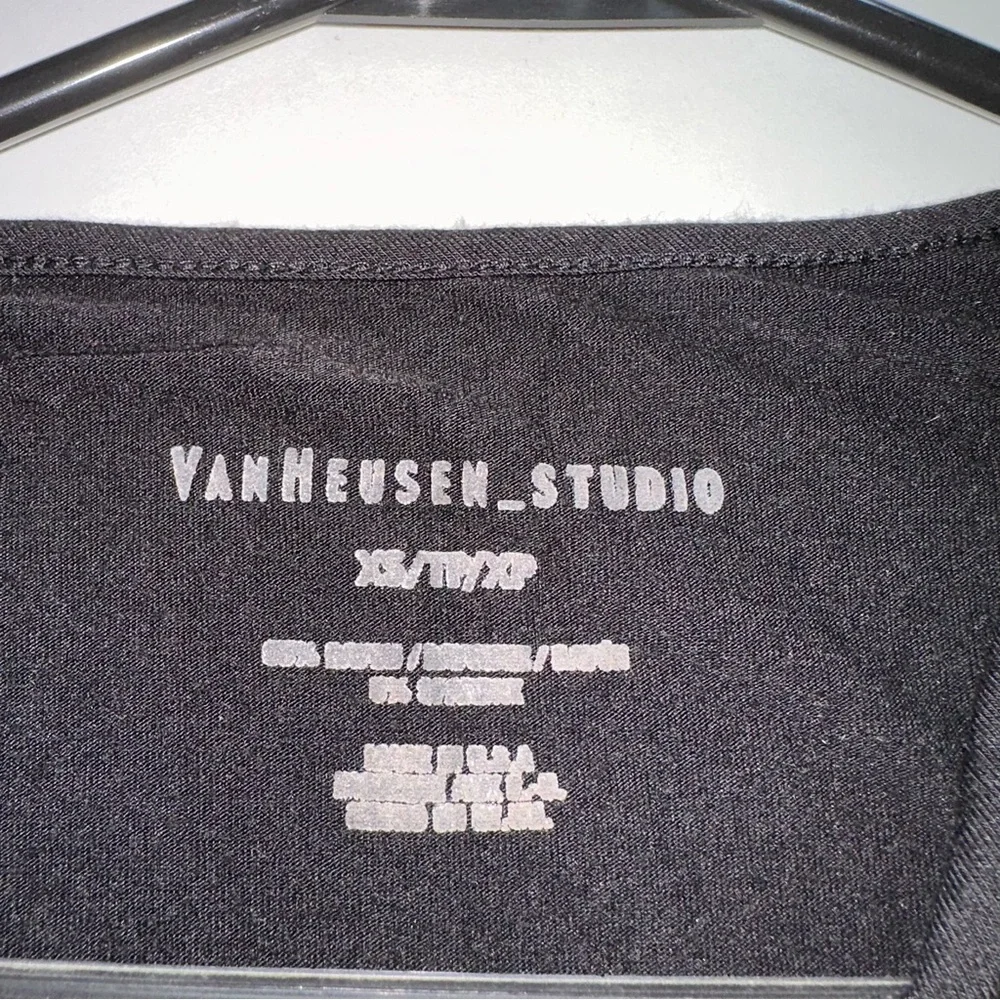 Van Heusen Black Short Sleeve Wrap Top - Picture 4 of 4